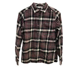 Woolrich Plaid Long Sleeve Casual Cotton Button Down Flannel Shirt Size Medium